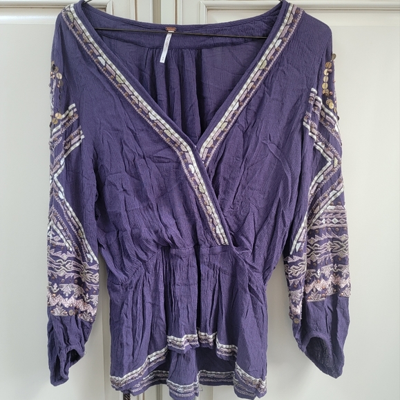 Free People Boho Blouse - Picture 1 of 3